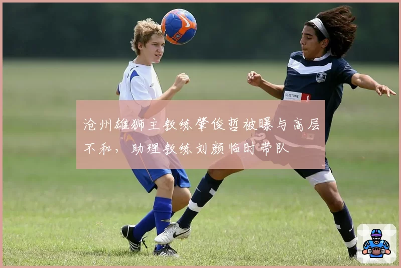 沧州雄狮主教练肇俊哲被曝与高层不和,助理教练刘颜临时带队
